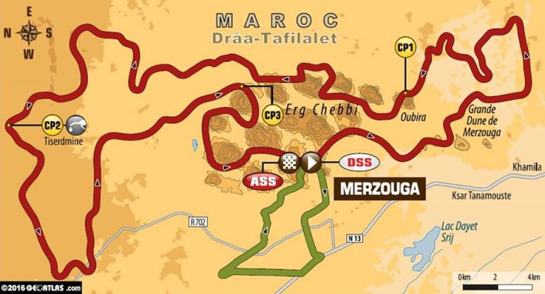 Ruta 2:Rally Dakar Ríos y dunas de Erg Chebbi.